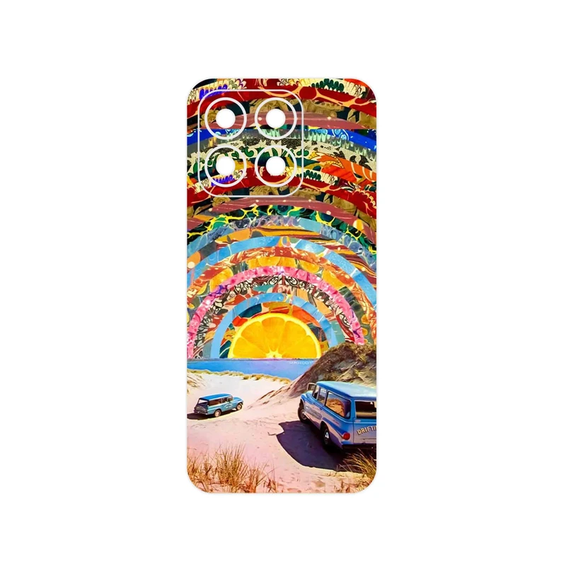 برچسب پوششی ماهوت مدل Collage of Orange Sky مناسب برای گوشی موبایل آنر X8b