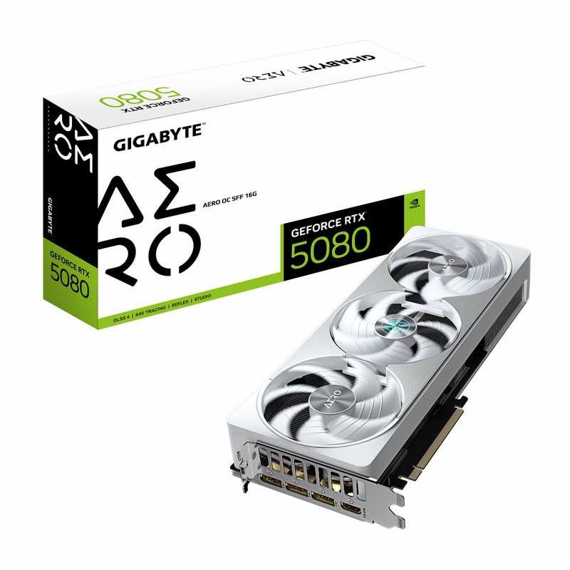 کارت گرافیک مبتنی بر NVIDIA گیگابایت مدل RTX 5080 AERO OC SFF 16G
