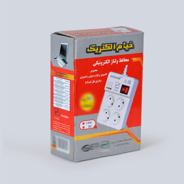 محافظ ولتاژ برق خیام الکتریک مدل قفل کودک