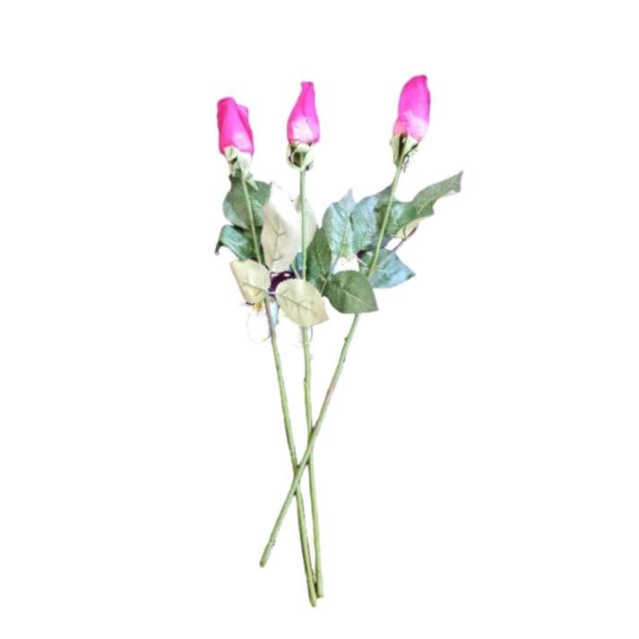 گل مصنوعی مدل رز  کد 440 بسته 3 عددی