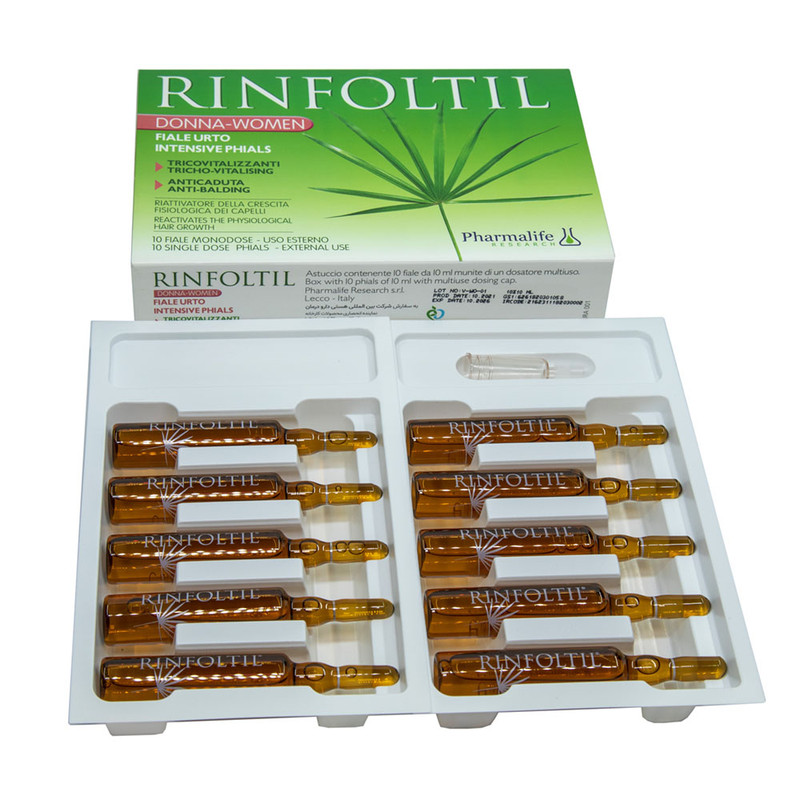 محلول تقویت کننده مو رینفولتیل مدل Intensive Phials حجم 10 میلی لیتر بسته 10 عددی
