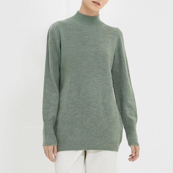 پلیور یقه اسکی زنانه مدل 129496916 طرح ترندیول