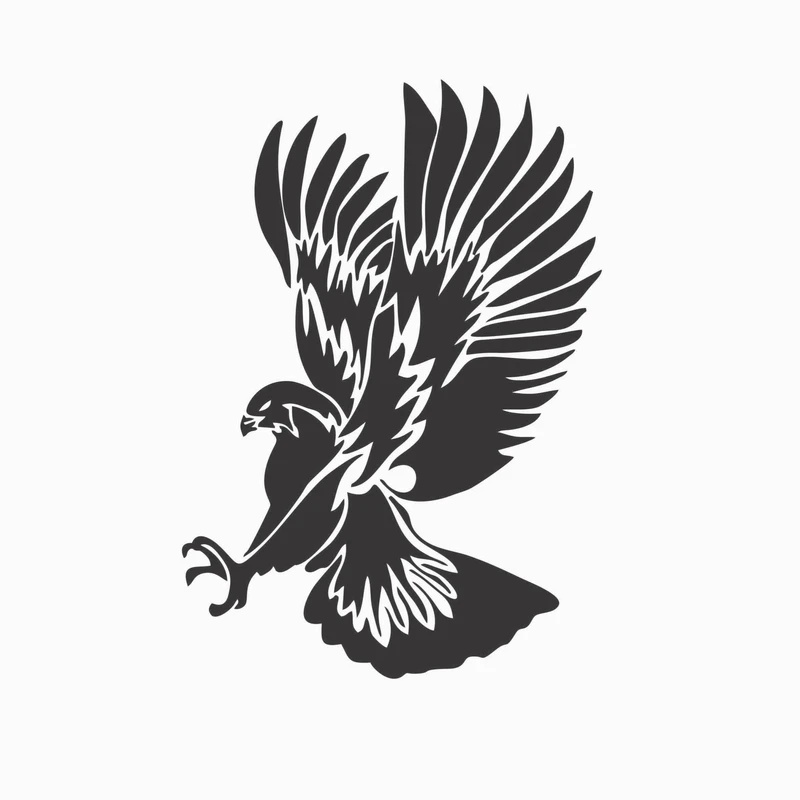 برچسب بدنه خودرو لیزارد مدل فانتزی طرح شاهین کد LZD-854