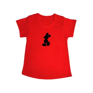 تی شرت آستین کوتاه دخترانه مدل میکی موس Blc