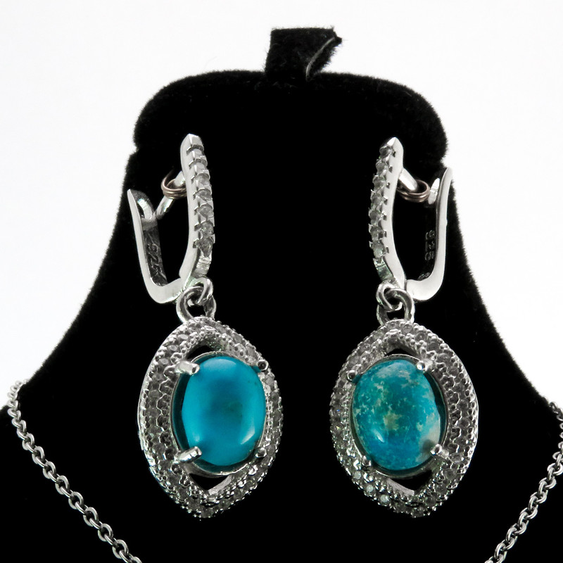 نیم ست نقره زنانه کد AV093-1 نیم ست نقره زنانه کد AV093-1