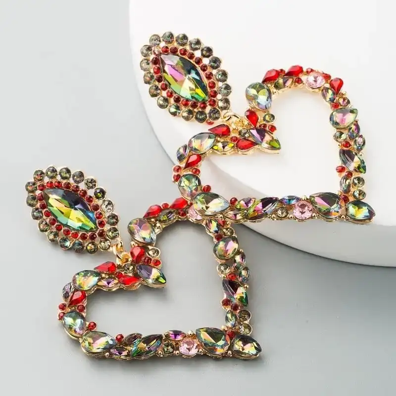 گوشواره زنانه  مدل قلب کد 2