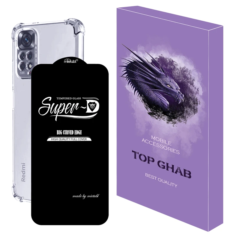 کاور تاپ قاب مدل 2SDJ مناسب برای گوشی موبایل شیائومی Redmi Note 11 4G به همراه محافظ صفحه نمایش