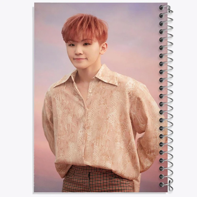 دفتر ژورنال نویسی 50 برگ خندالو مدل نقطه ای طرح ووزی گروه سونتین Seventeen کد 21501