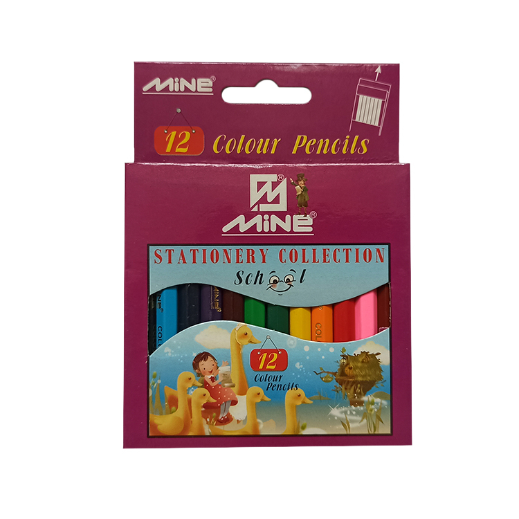 مداد رنگی 12 رنگ ماین کد HT01