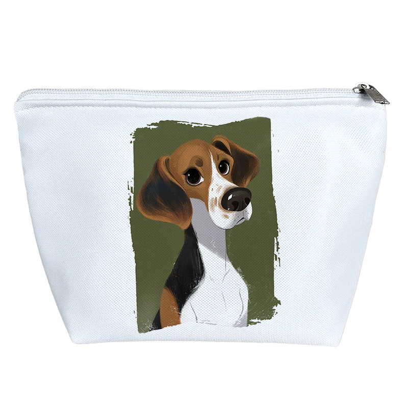 کیف لوازم آرایش دخترانه خندالو مدل سگ نژاد بیگل کد 2889