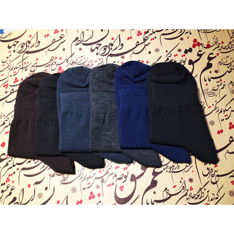 جوراب ساق کوتاه مردانه لنتر مدل ساده کد 7890 مجموعه 12 عددی
