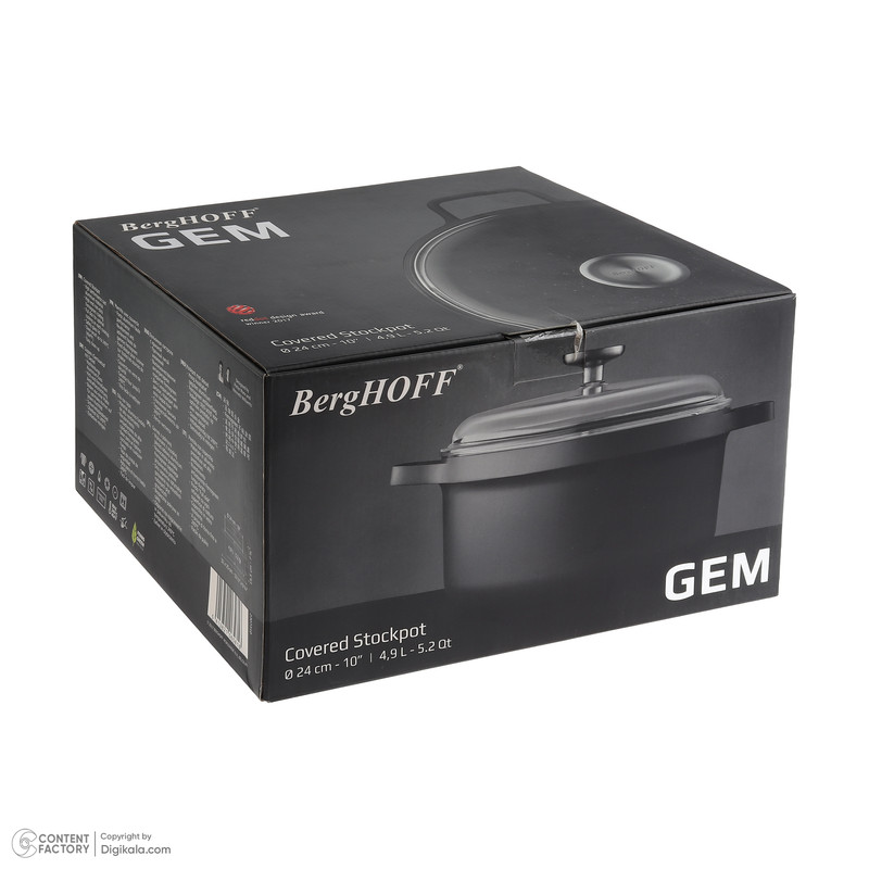 سرویس قابلمه و تابه گرانیتی 13 پارچه برگهف مدل Gem کد 4479