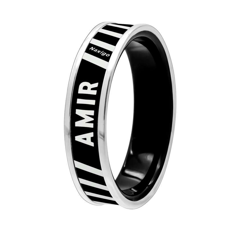 انگشتر ناکسیگو مدل شب تاب طرح امیر کد RB15916