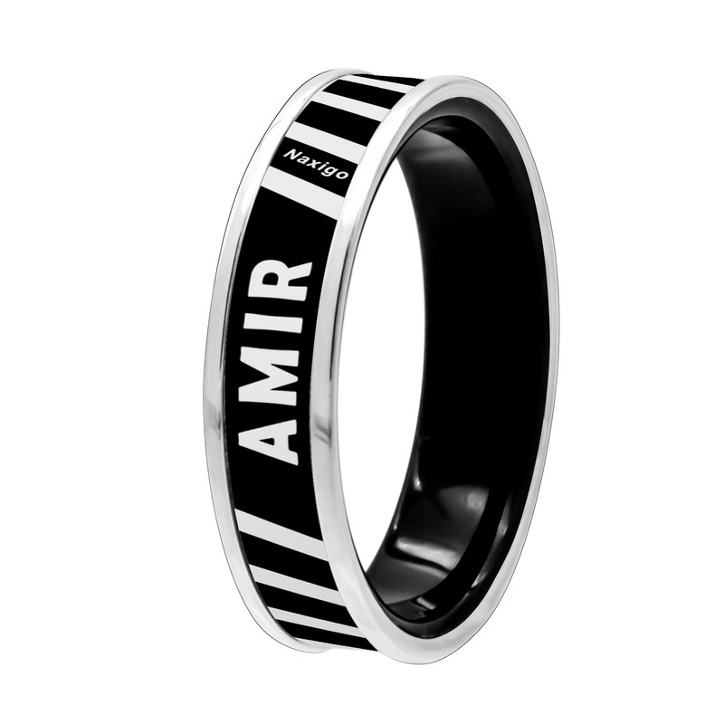 انگشتر ناکسیگو مدل شب تاب طرح امیر کد RB15916