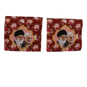 جانماز طرح آیت الله خامنه ای و حاج قاسم سلیمانی بسته 2 عددی
