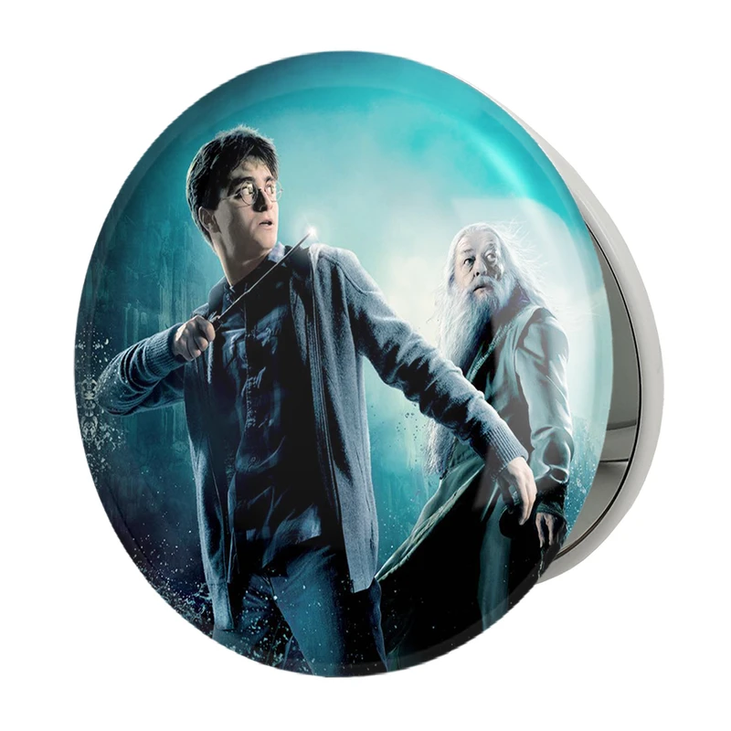 آینه جیبی خندالو طرح هری پاتر و دامبلدور مدل تاشو کد 2682 