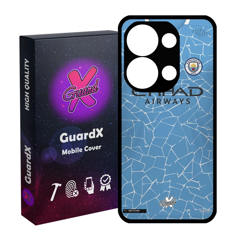 کاور گارد ایکس طرح Manchester City مناسب برای گوشی موبایل شیائومی Redmi Note 13 Pro 4G / Poco M6 Pro 4G