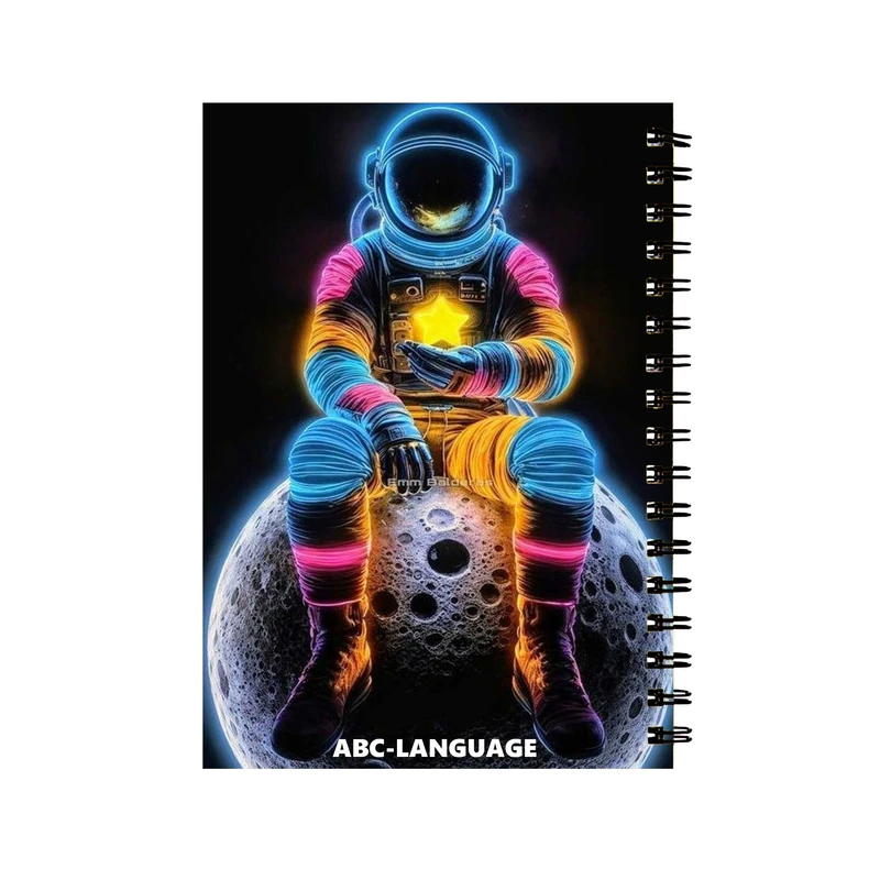 دفتر زبان 60 برگ مدل فضانورد کد 547