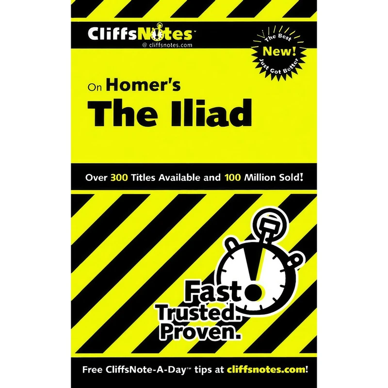 کتاب Homers the Iliad اثر Bob Linn انتشارات Cliffs Notes