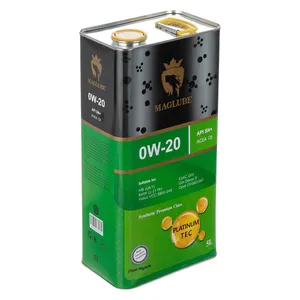 روغن موتور خودرو مگلوب مدل  PLATINUM TEC 0W-20حجم 5 لیتر