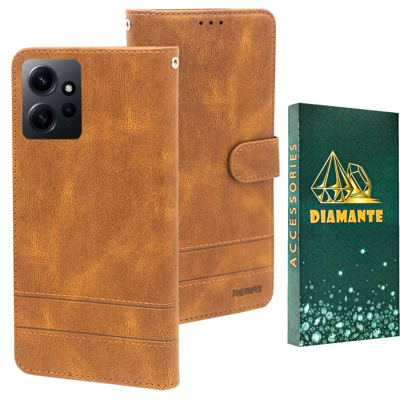 کیف کلاسوری دیامانته مدل Remax gn مناسب برای گوشی موبایل شیائومی Redmi Note 12 4G