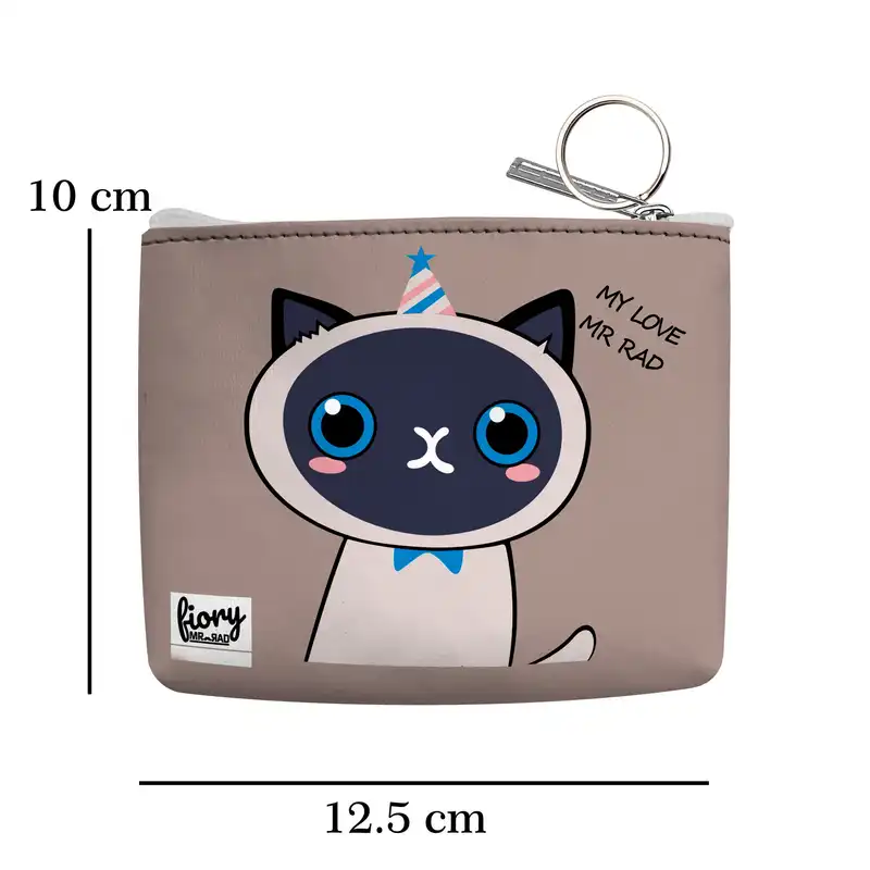 کیف پول فیوری مدل گربه ماهی طرح فانتزی کد fiory 2360