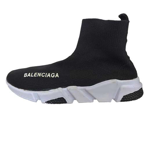 کفش پیاده روی زنانه مدل اسپرت ساقدار جورابی کشبافت کد 2 رنگ مشکی