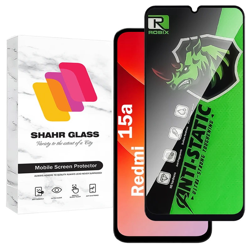 محافظ صفحه نمایش شهر گلس مدل ROBIXS مناسب برای گوشی موبایل شیائومی Redmi 15a