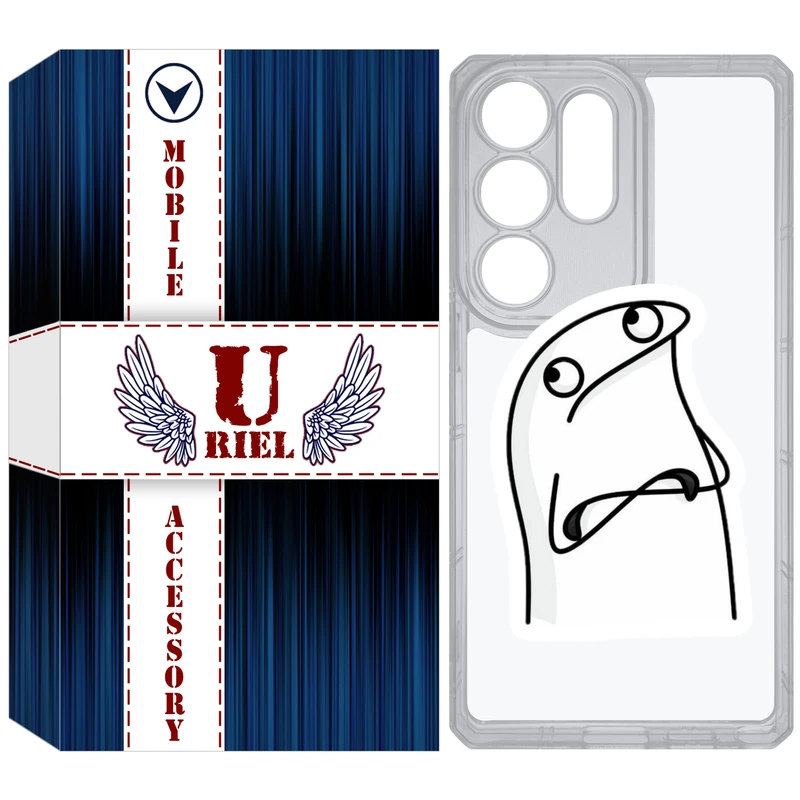 کاور یوریل مدل Clear کد 80 طرح کلافه مناسب برای گوشی موبایل سامسونگ Galaxy S25 Ultra