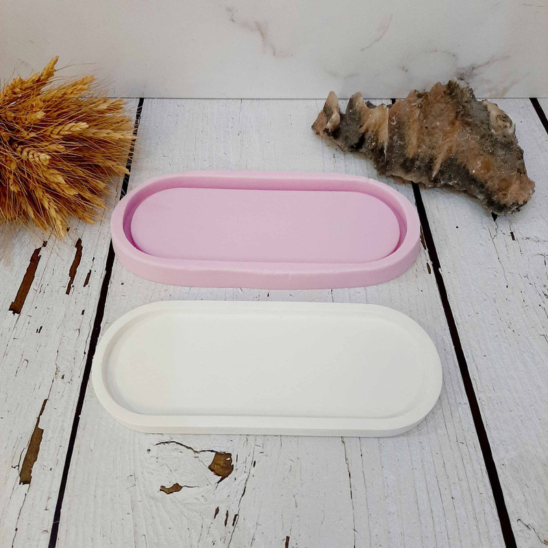 قالب سیلیکونی مدل سینی طرح بیضی