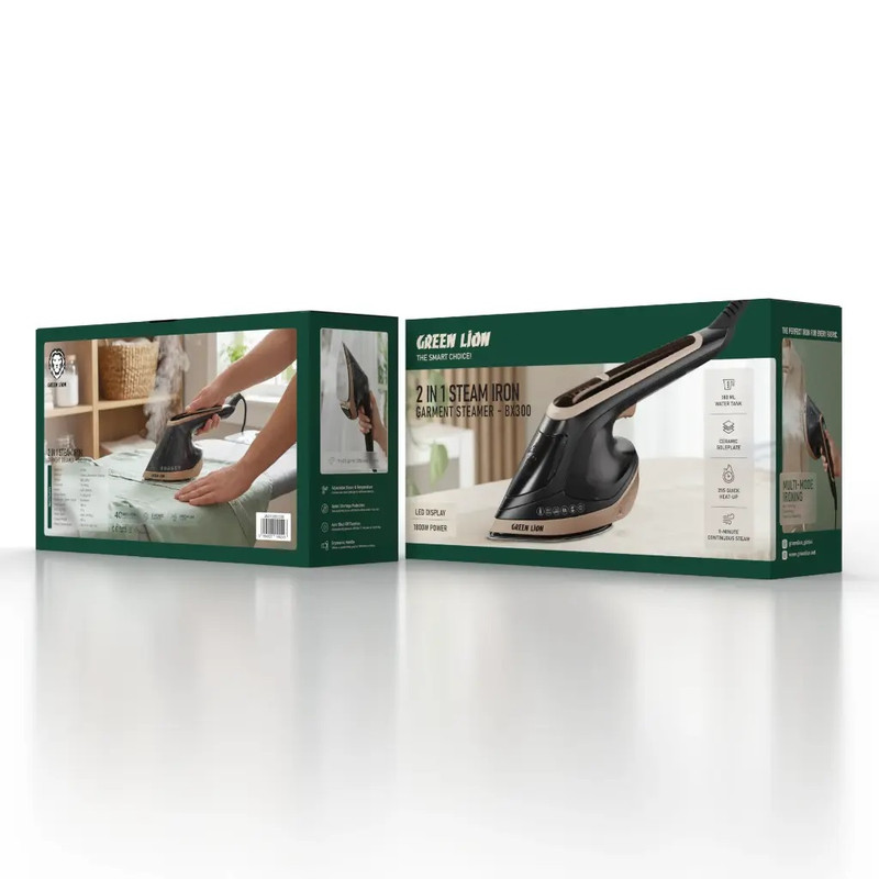 بخارگر 1800 وات گرین لاین مدل BX300 GNBX300GSBK