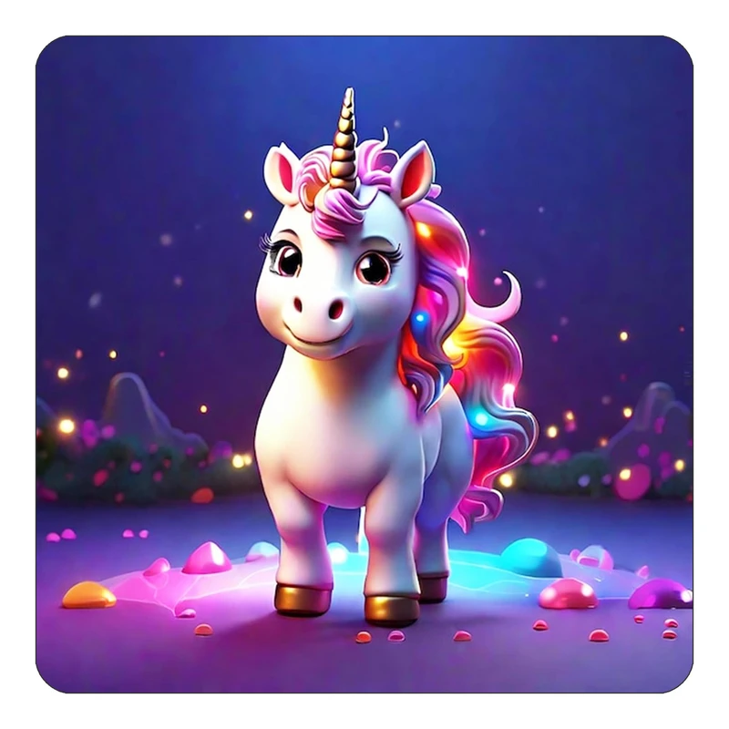 مگنت کاکتی طرح اسب تک شاخ و یونیکورن مدل mp30877