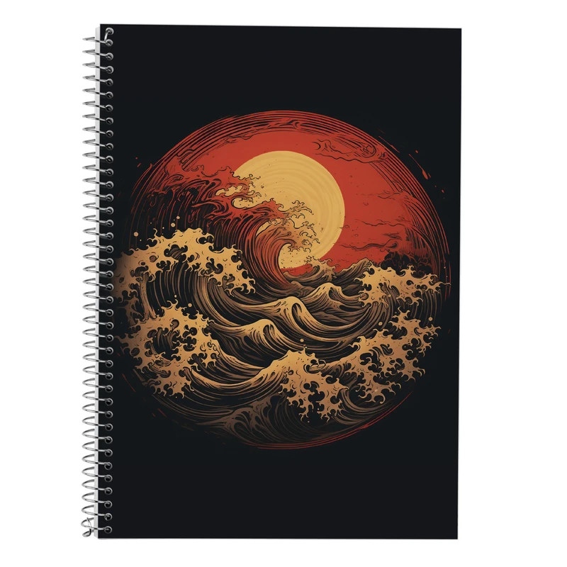 دفتر زبان 50 برگ مدوپد مدل دوخط طرح Vindland Saga کد DF3149