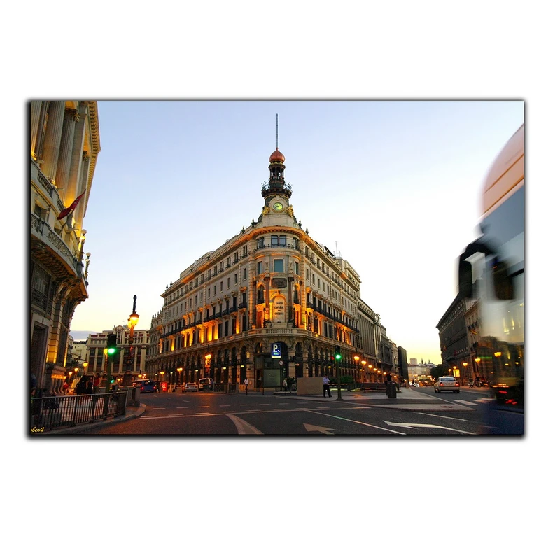 تابلو شاسی بکلیت طرح منظره شهر مادرید مدل SH-569