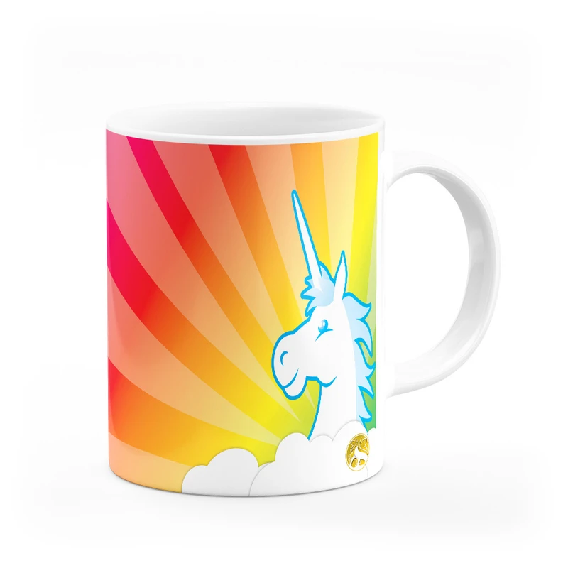 ماگ هومرو طرح یونیکورن اسب تک شاخ مدل MG9646