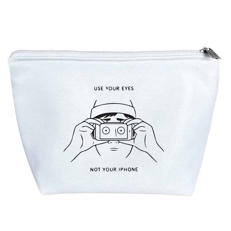 کیف لوازم آرایش دخترانه خندالو مدل از چشمانت استفاده کن کد 6929