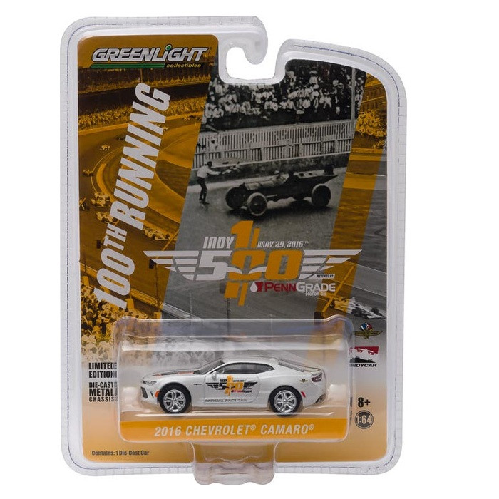 ماکت ماشین گرین‌لایت مدل 2016 Chevrolet Camaro SS Indy 500 Pace Car