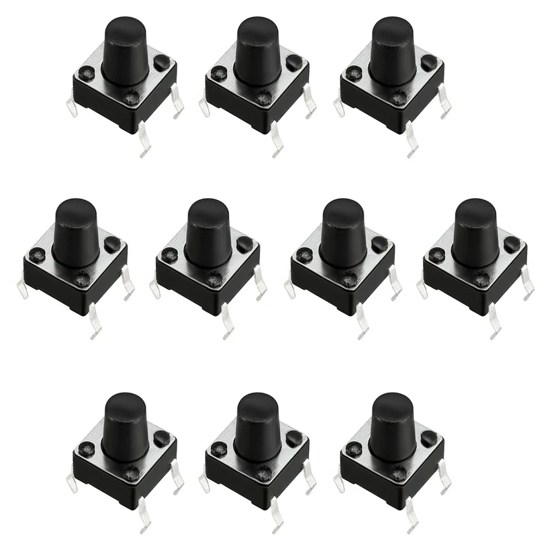 میکرو سوئیچ مدل Vertical-6×6×8-4P بسته 10 عددی