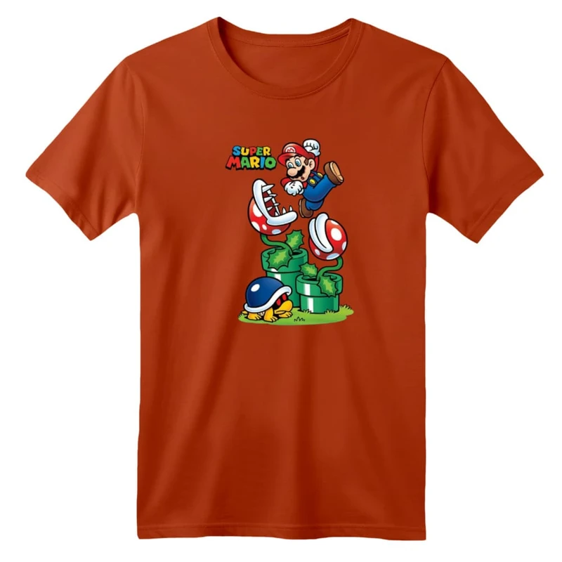 تی شرت آستین کوتاه بچگانه مدل ماریو کد ۳