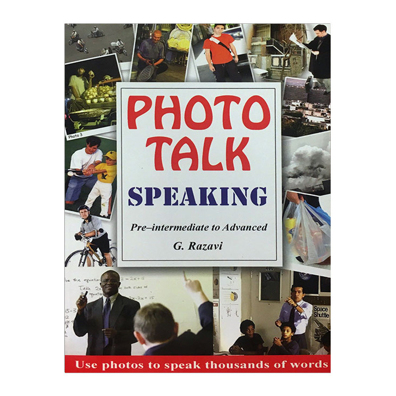 کتاب Photo Talk speaking pre intermadiate to advanced اثر قاسم رضوی انتشارات هدف نوین 