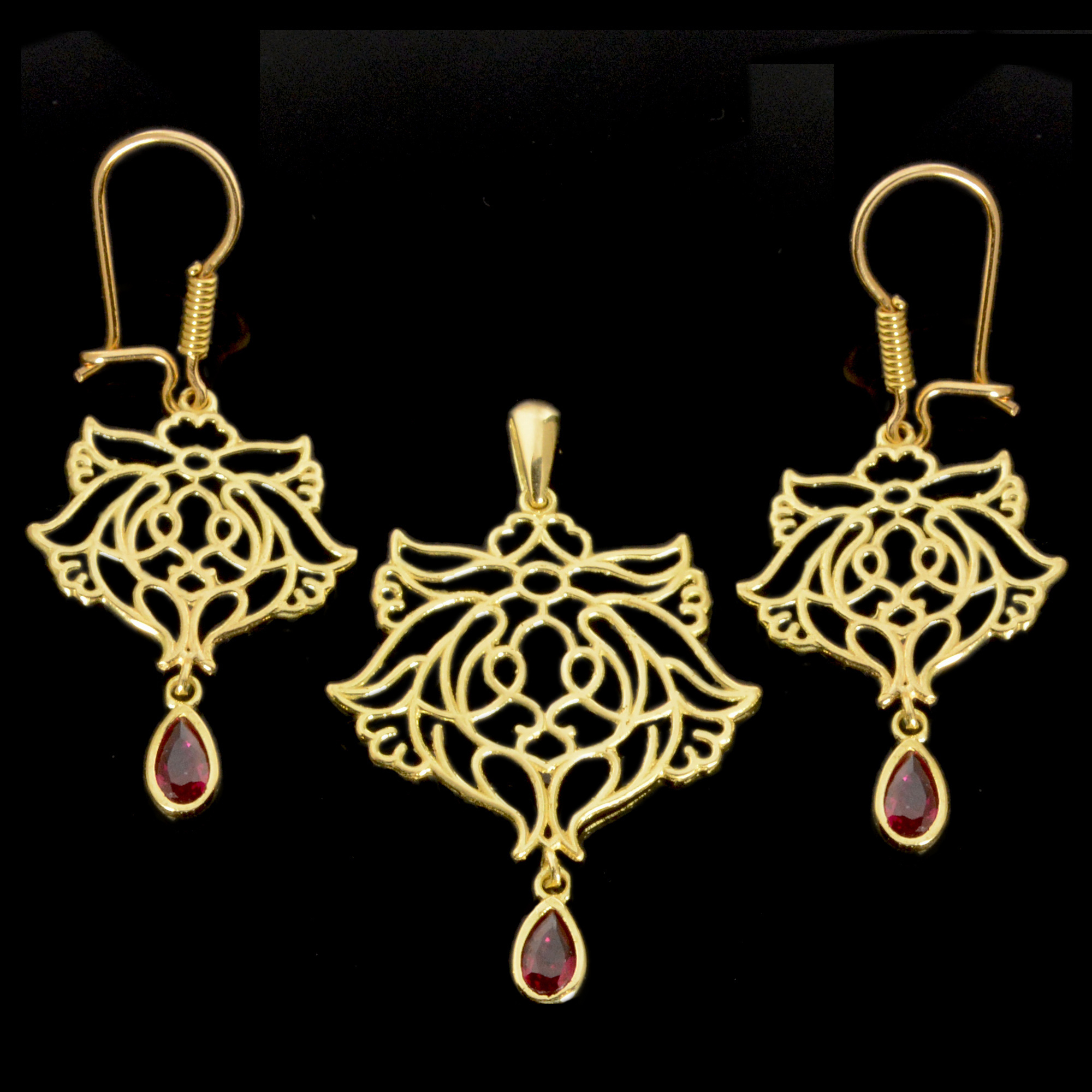  نیم ست طلا 18 عیار زنانه مدل 670132