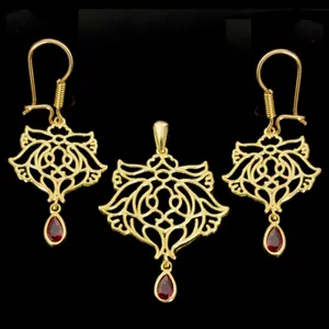  نیم ست طلا 18 عیار زنانه مدل 670132