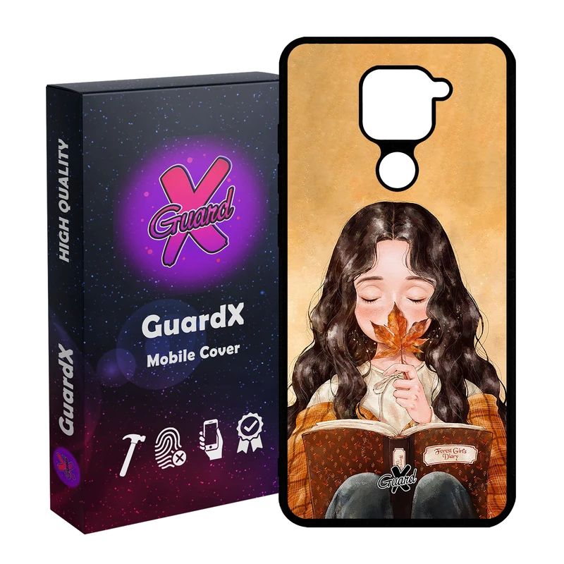 کاور گارد ایکس طرح Girl مدل Glass10223 مناسب برای گوشی موبایل شیائومی Redmi Note 9