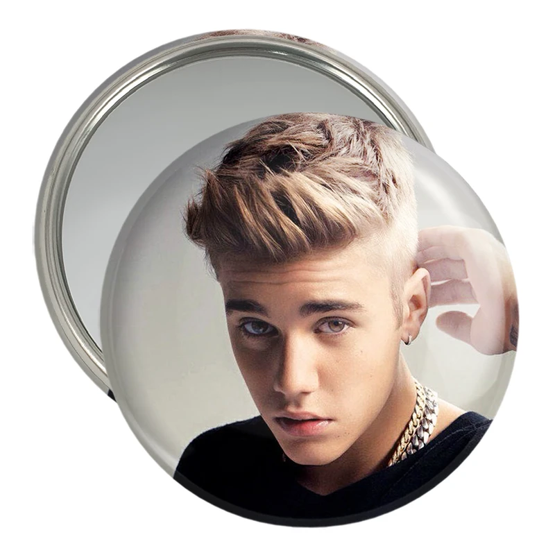 آینه جیبی خندالو مدل جاستین بیبر Justin Bieber  کد 2702