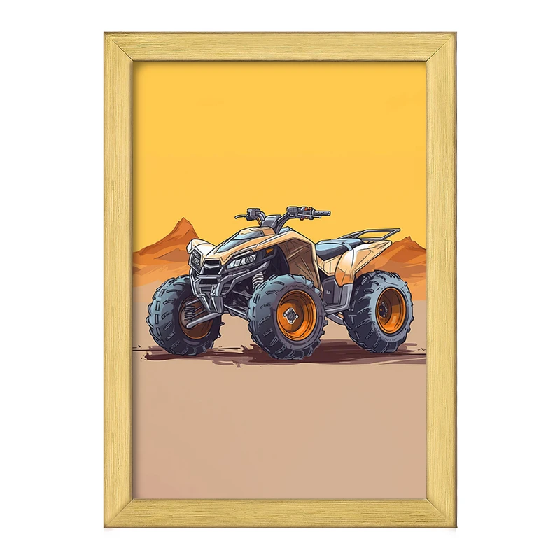 تابلو خندالو طرح موتور چهار چرخ کد 37092