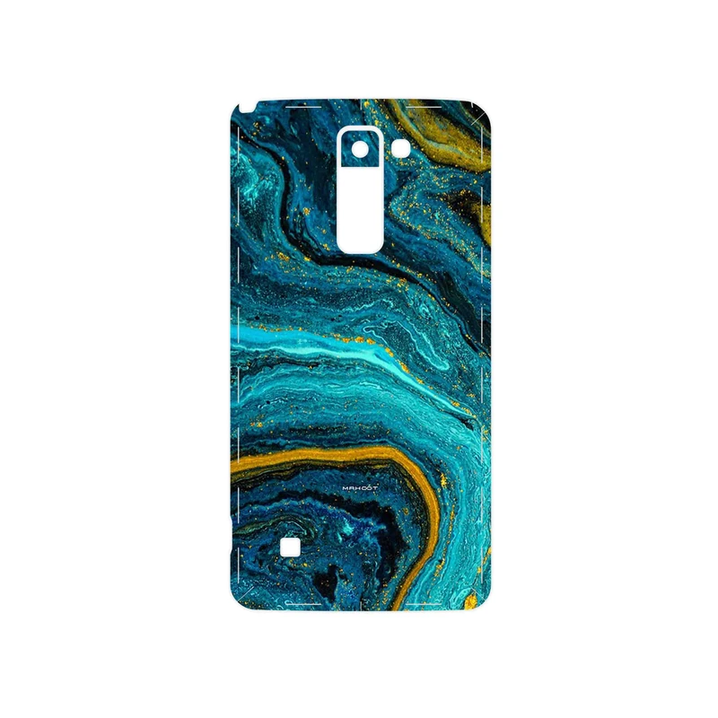 برچسب پوششی ماهوت مدل Turquoise marblewith golden streaks مناسب برای گوشی موبایل ال جی Stylus 2