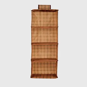 آویز کمد طبقاتی 4 طبقه هومتکس طرح مربع کد Brbr-354