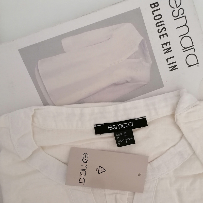 بلوز آستین سه ربع زنانه اسمارا مدل لینن کد 17752913