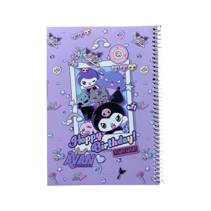 دفتر مشق 40 برگ آوان مدل حاشیه دار طرح کرومی و دوستان کد SS5