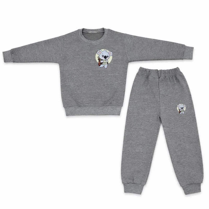 ست تی‌شرت آستین بلند و شلوار راحتی بچگانه مدل کوالا